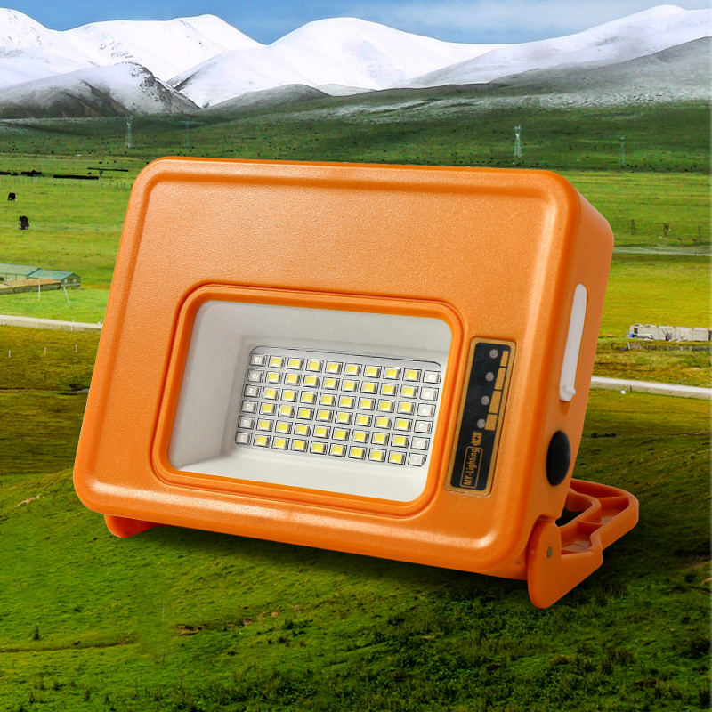 Orange 2835 Solar LED Light USB Charging For Outdoor Camping